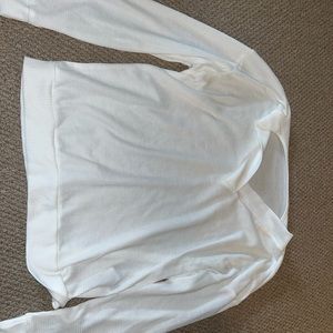 Women's White Long Sleeve Tee